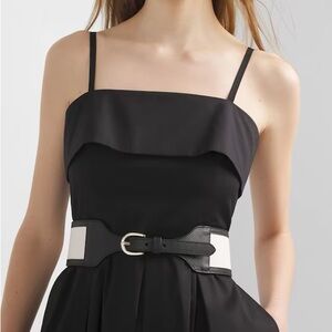 WHBM Wide Canvas Belt, Size S, Never Worn